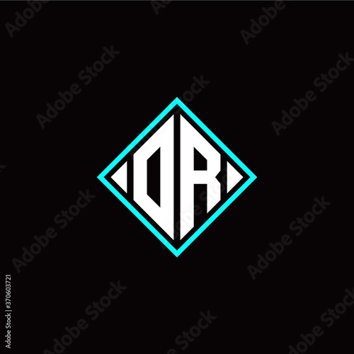 Free Download Initial O R letter with square style logo template vector - GFXLoad