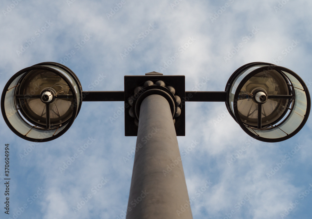 Street lantern without lamps Against the Sky Street lantern without lamps Against the Sky