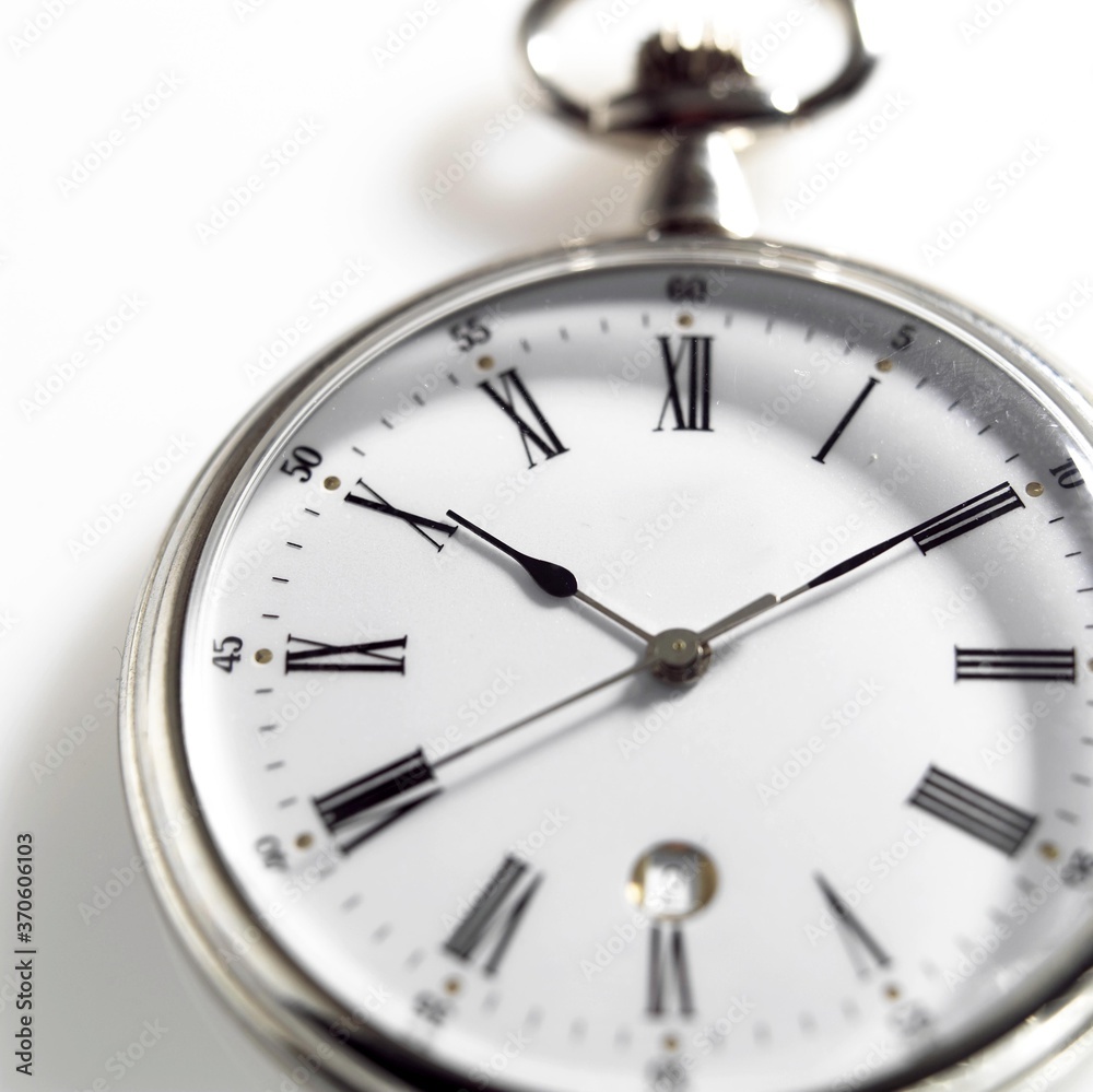 Fob Watch against White Background Fob Watch against White Background