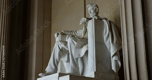 Lincoln Memorial Abraham Lincoln Statue zoom in 30 seconds total with 15 second zoom