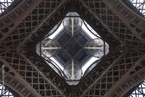 PARIS - EIFFEL TOWER FROM BELOW.