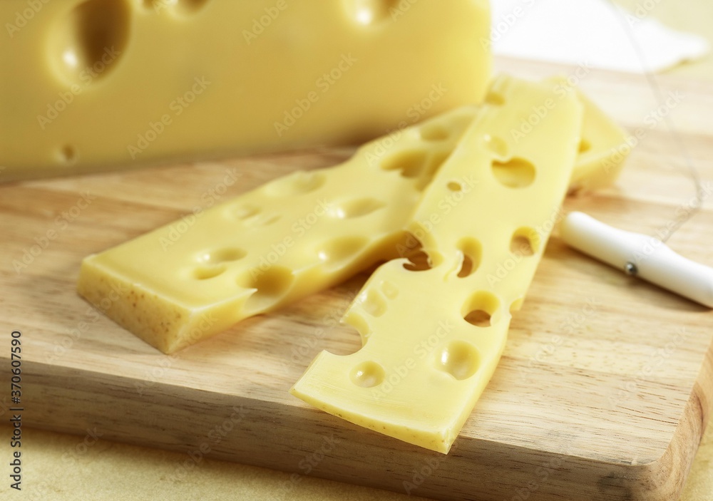 Emmental, Swiss Cheese made from Cow's Milk Emmental, Swiss Cheese made from Cow's Milk