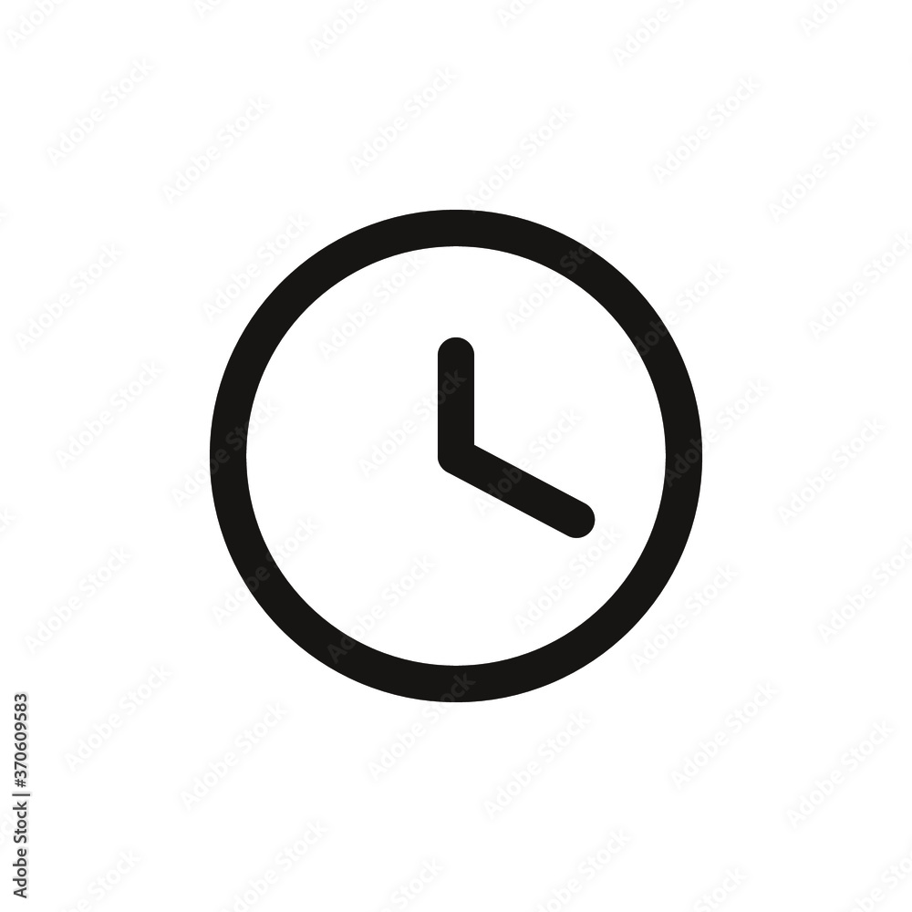 Clock icon in trendy flat style isolated on background. Clock icon page symbol for your web site design Clock icon logo, app, UI. Clock icon Vector illustration, EPS10. Clock icon in trendy flat style isolated on background. Clock icon page symbol for your web site design Clock icon logo, app, UI. Clock icon Vector illustration, EPS10.