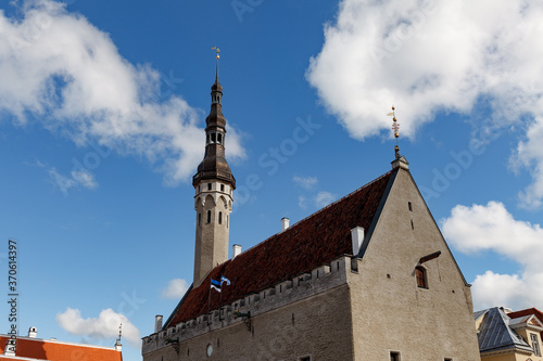 View of beautiful old town at daytime. Tallinn. Estonia