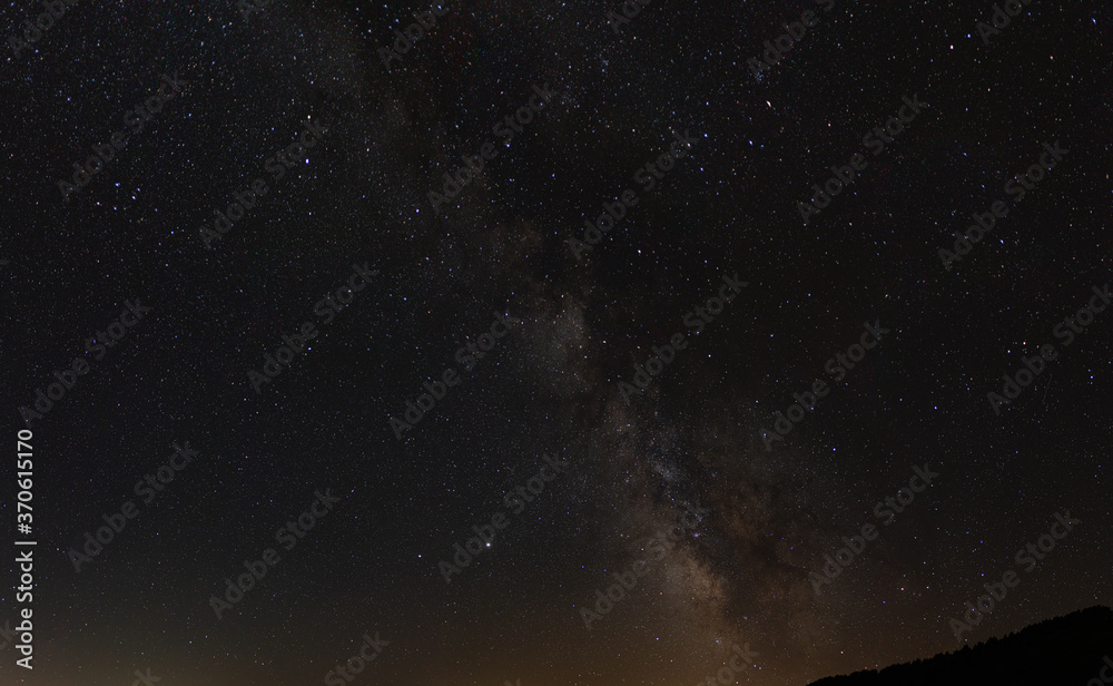 Milky Way over Saja Natural Park, Cantabria, Spain