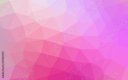 Light Pink vector polygon abstract background.