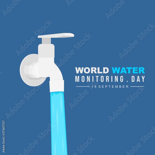 Water flows from the faucet
