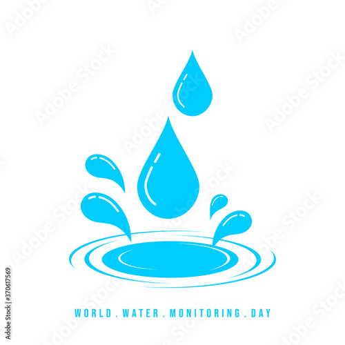 Dripping water vector illustration