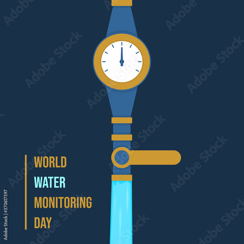Water meter vector illustration