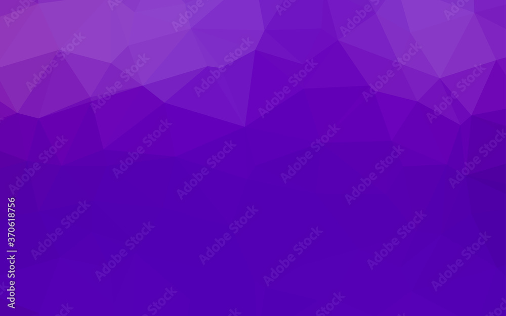 Light Purple vector polygonal template.