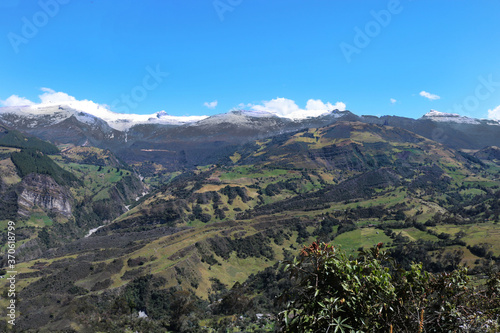 snow mountains landscape at Villa de leyva