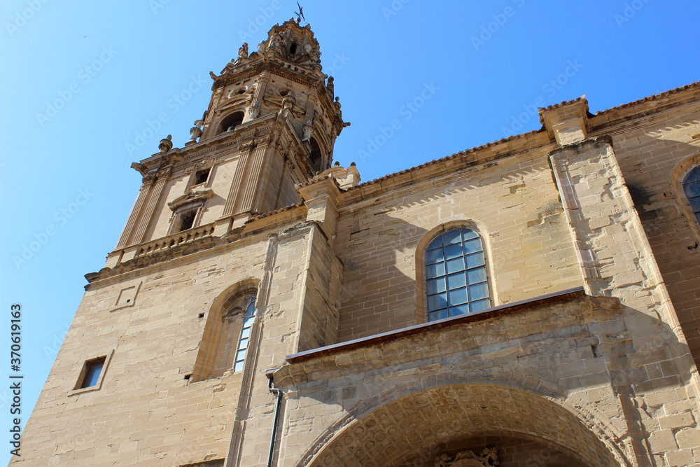 Tower of Church of Santo Tomás in Haro (La Rioja, Spain)