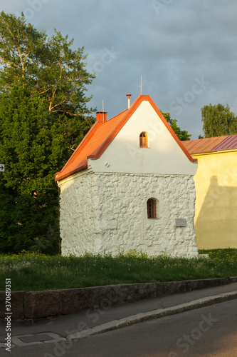 Vyborg, Russia - 15.06.2020: House of the 16th century merchant guild photo