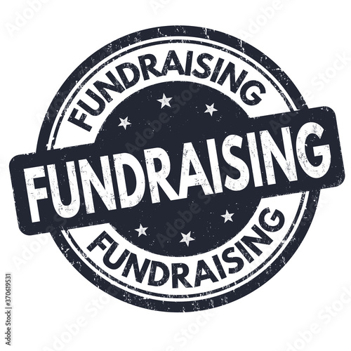 Fundraising sign or stamp