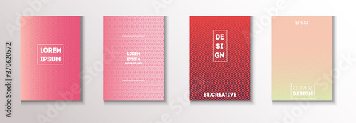 Folded Minimal Cover Vector Set. Cool Technology Wallpaper. Light 
