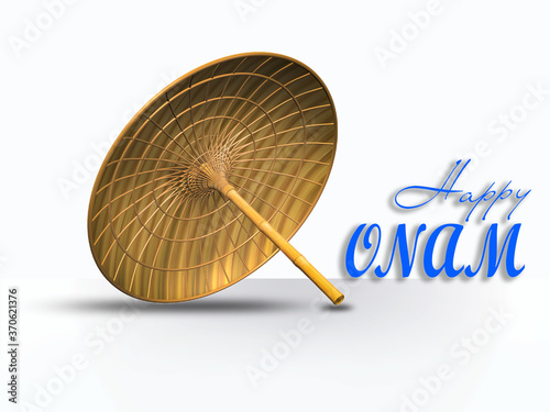 image of Happy Onam Advertisement background for Festival of South India Kerala.