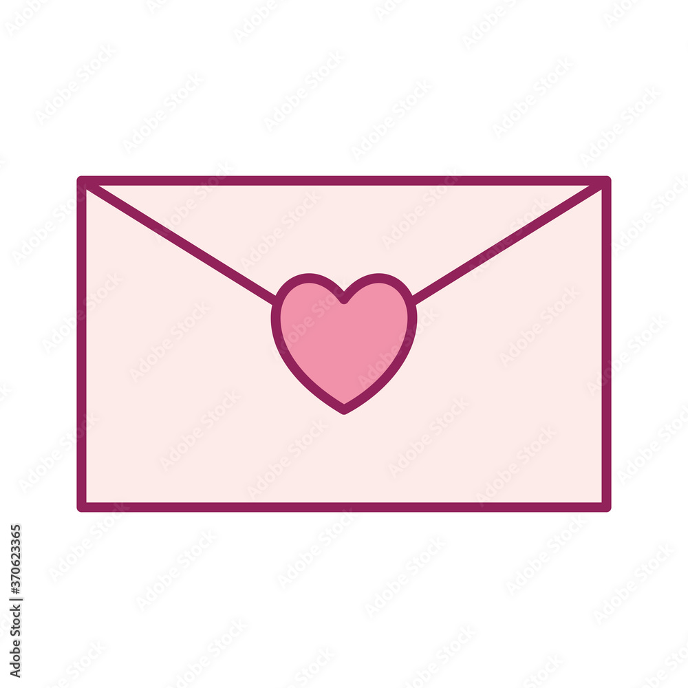 Love card with heart line and fill style icon design of Passion romantic valentines day wedding decoration and marriage theme Vector illustration Love card with heart line and fill style icon design of Passion romantic valentines day wedding decoration and marriage theme Vector illustration