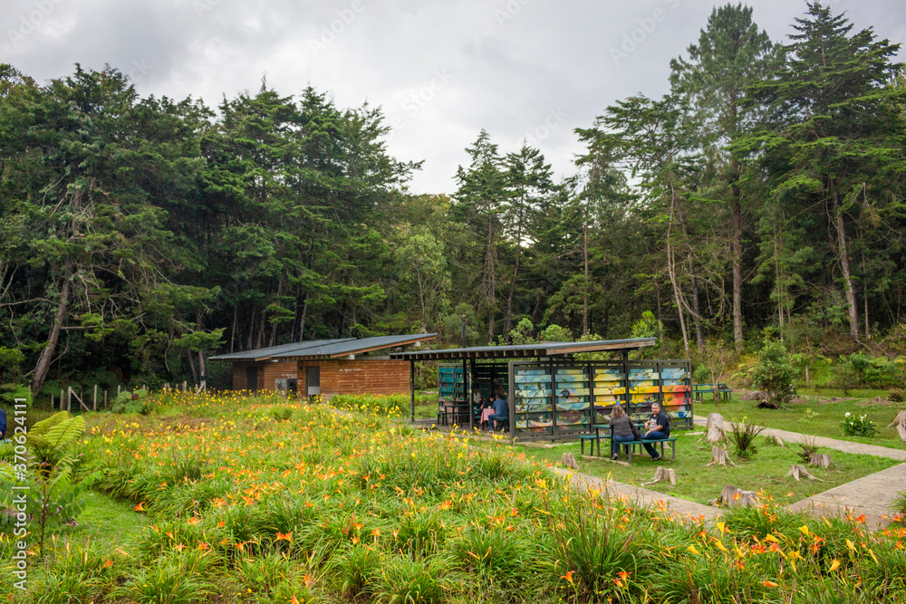 Santa Elena, Antioquia / Colombia. May 5, 2017. The Arví Ecotourism Regional Park is an ecological natural park located in northeastern Medellín. Located in Santa Elena correigimiento Santa Elena, Antioquia / Colombia. May 5, 2017. The Arví Ecotourism Regional Park is an ecological natural park located in northeastern Medellín. Located in Santa Elena correigimiento