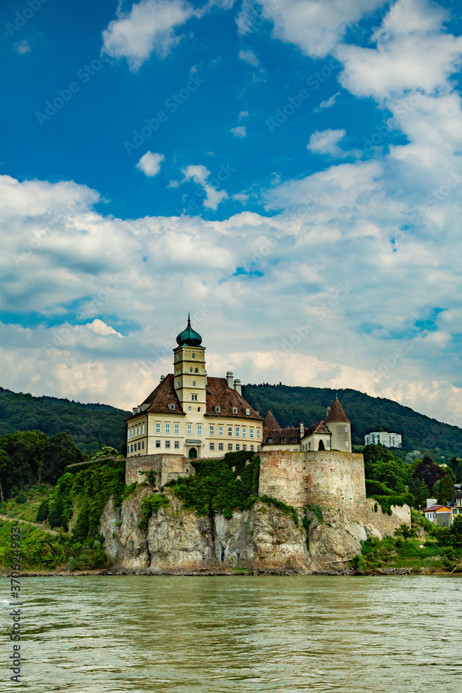 Schonbuhel-Aggsbach, Austria;  Schloss Schonbuhel is a castle in the Lower Austrian town of Schonbuhel-Aggsbach, below Melk on the bank of the Danube.