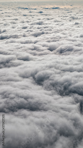Vertical panoramic full-screen fog texture, top view