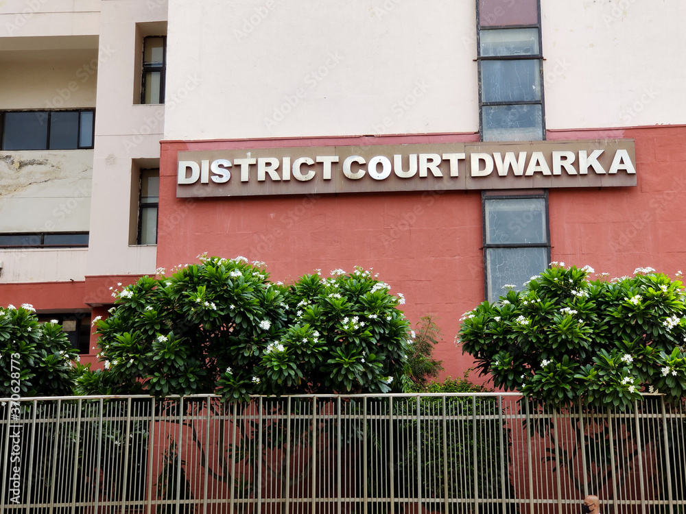 New Delhi India Dwarka District Court Building In South West District
