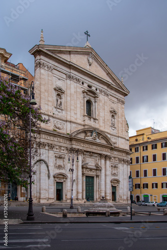 Fototapeta Naklejka Na Ścianę i Meble -  Santa Maria in Vallicella, Italian: Chiesa Nuova, Rome, Italy-