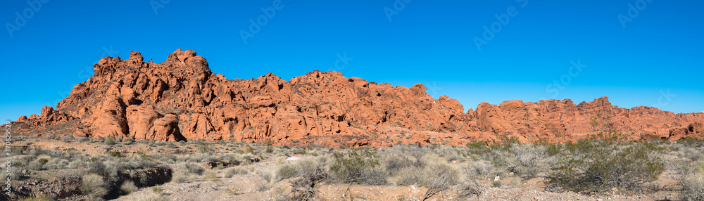 View of the Valley of Fire, near Las Vegas, Nevada, USA
