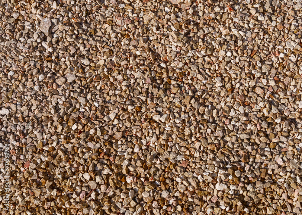 The surface is covered with small pebbles. The surface is covered with small pebbles.