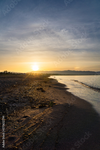 Spring Sunrise at Poetto Cagliari Italy