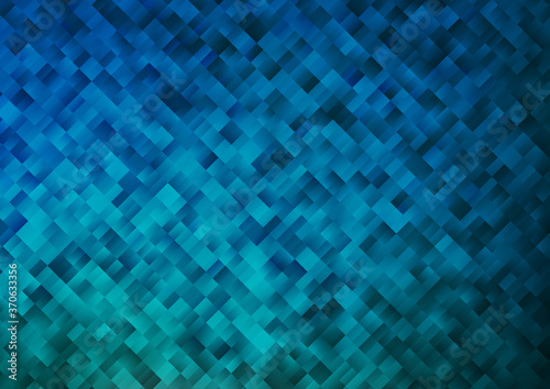 Light BLUE vector backdrop with rectangles  squares.