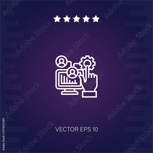 management vector icon modern illustration