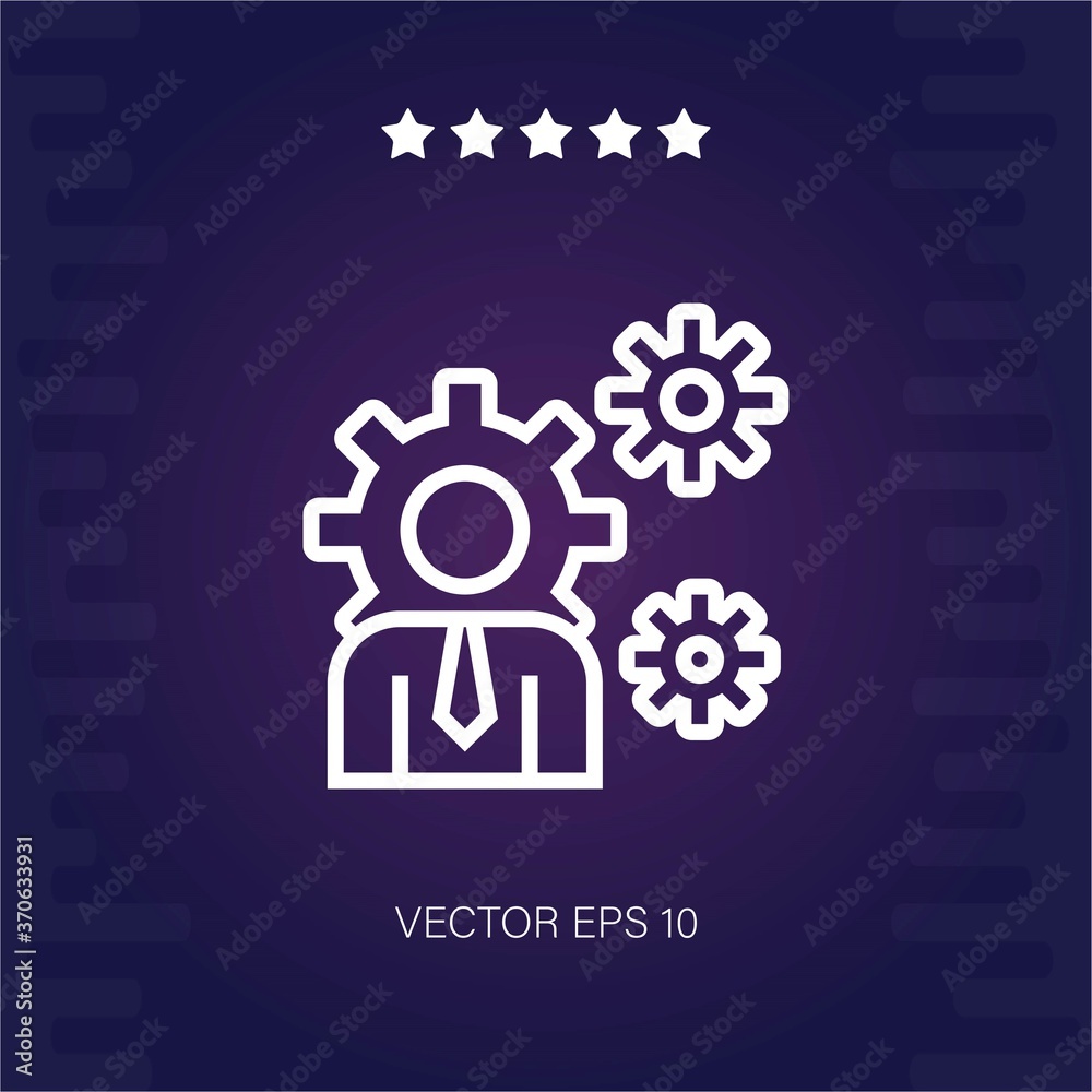 management vector icon modern illustration management vector icon modern illustration
