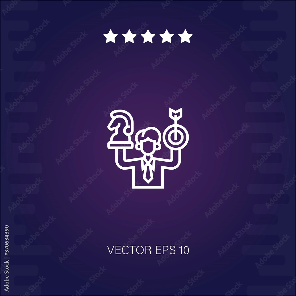 business strategy vector icon modern illustration business strategy vector icon modern illustration