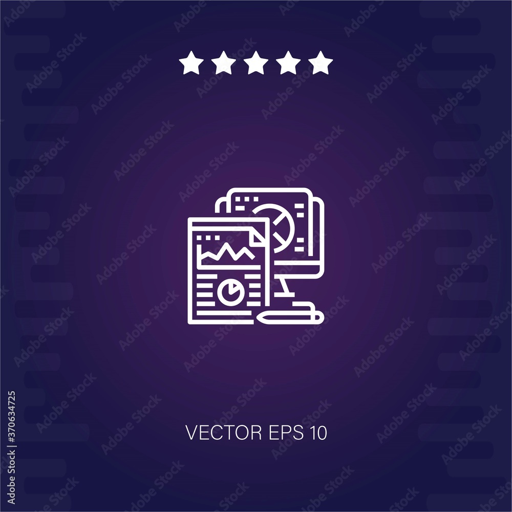 quantitative vector icon modern illustration