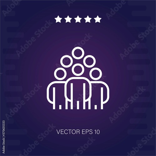 workgroup vector icon modern illustration