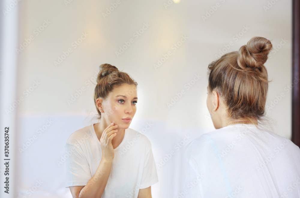 Magic anti-aging cream.Applying the cream.
Magic anti-aging cream.Applying the cream.