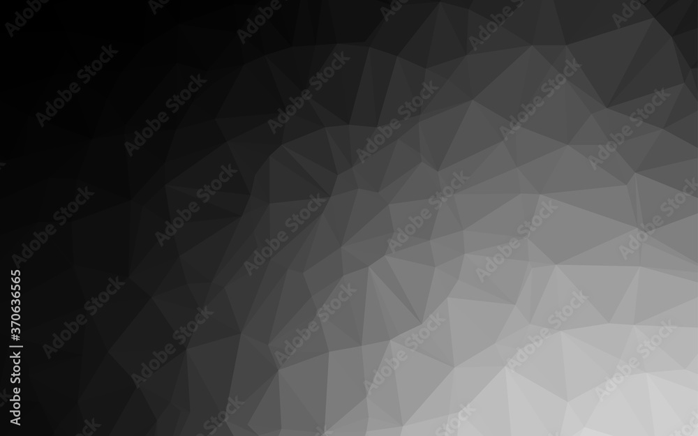 Dark Silver, Gray vector abstract polygonal layout. Dark Silver, Gray vector abstract polygonal layout.