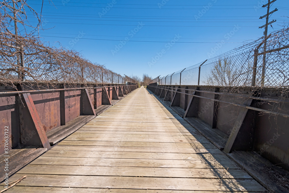 Old Wood and Steel Bridge