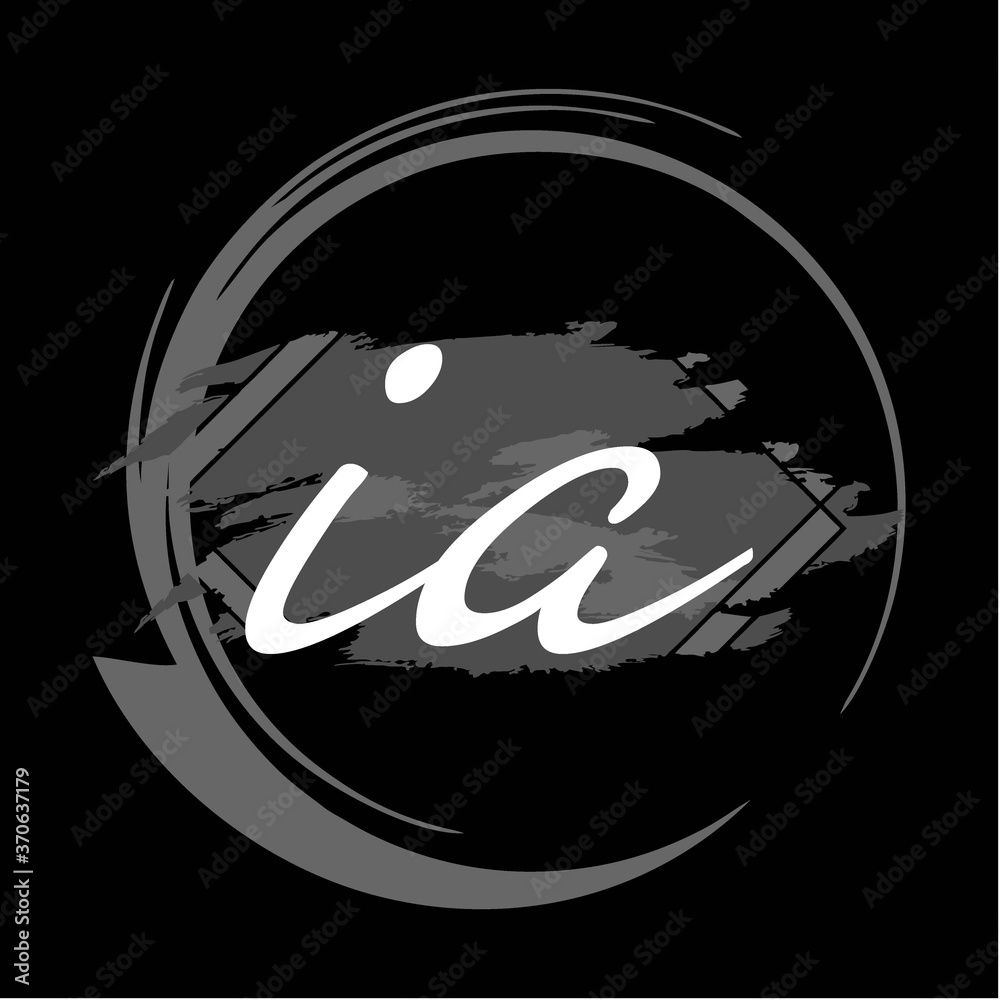 Initial handwriting/handwritten of signature logo Initial handwriting/handwritten of signature logo