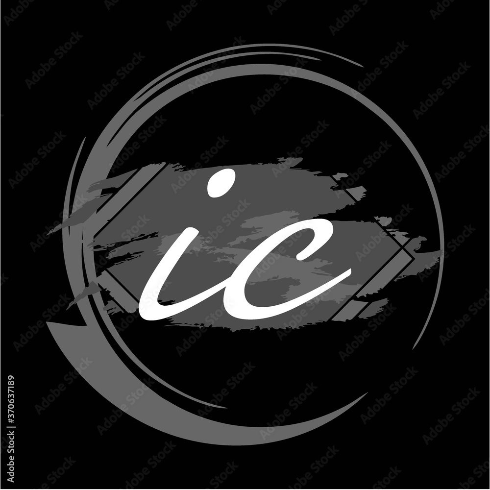 Obraz premium Initial handwriting/handwritten of signature logo