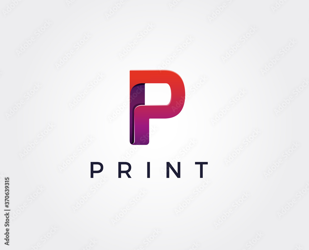 minimal p letter logo template - vector illustration minimal p letter logo template - vector illustration