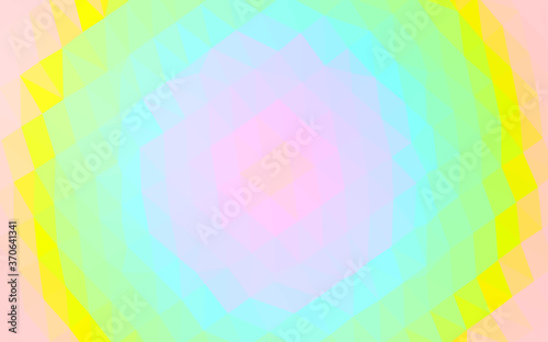 Wallpaper Mural Light Multicolor, Rainbow vector abstract polygonal layout. Torontodigital.ca