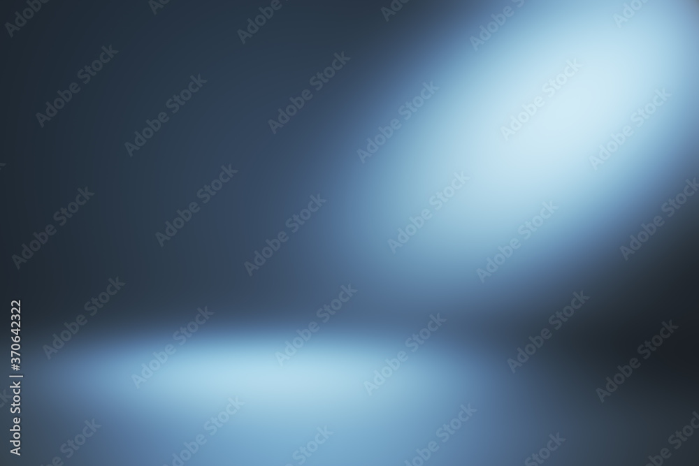 Creative abstract blue gradient interior. Creative abstract blue gradient interior.