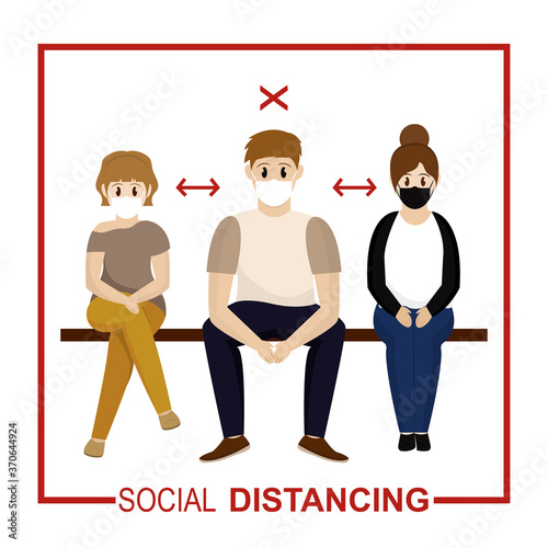 Social distancing poster