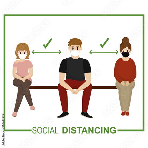 Social distancing poster