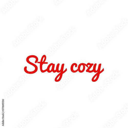 ''Stay cozy'' vector