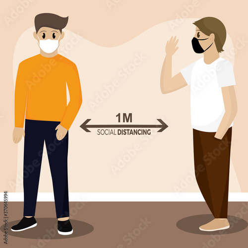Social distancing poster