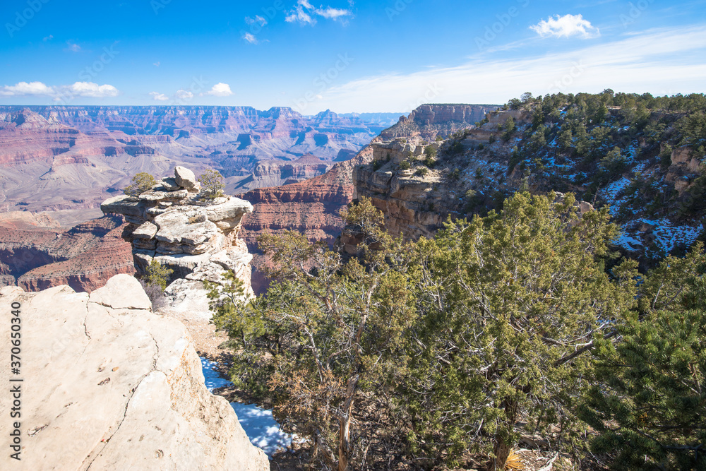 Views of the South Rim of the Grand Canyon, Arizona, USA
