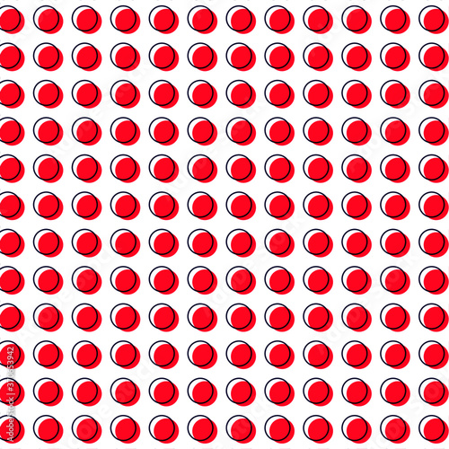 patrón de círculos rojos y azules