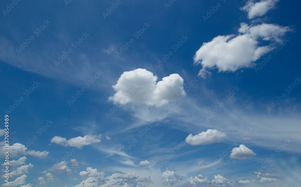 Fototapeta premium Blue sky and clouds sky